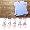 100 Pcs Shaped Paper Clips 2 Color Ice Cream Shape