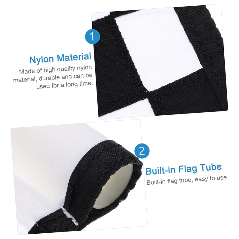 BESPORTBLE Golf Practice Flag Checkered Detachable Training Flag for Putting