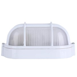 Explosion Proof Lamp,Oval Round High Temperature VaporsProof AntiHigh Temperature Proof Lighting Lampshade Guard for Sauna Steam Room Pools Hot Tubs Supplies(#1)