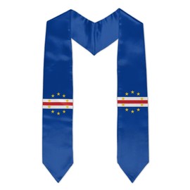 Vcmaluco Cape Verde Flag Graduation Stole Graduation Sash Scarf Graduation Gift for International Student