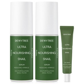 Dewey Tree Snale Snail Essence Ampoule Serum + Eye Cream / 듀이트리 스네일 달팽이 에센스 앰플 세럼 2개 + 아이크림