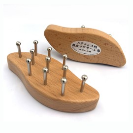 Wooden Comb Type, Stainless Steel Massage, Scalp Massage, S Type, For Body, Foot, Waist, Back, Fascial Release, High Quality, Scalp Massage, Meridian Massage, Popular, Unisex