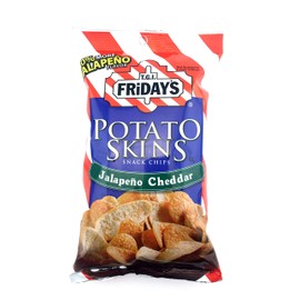 T.G.I. Friday Potato Skins Snack Chips, Jalapeno Cheddar, 4.5 Ounces (Pack of 3)