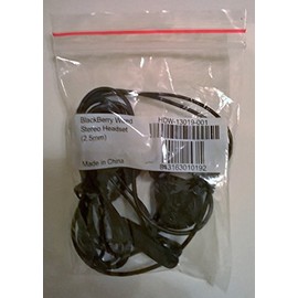 BlackBerry Wired Stereo headset, 3.5mm, Black