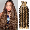 Human Braiding Hair for Boho Braids,150g 16 inch 3 Bundles