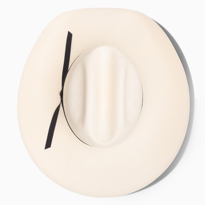 RESISTOL Men's 20X Natural Wright Cody Cord Band Western Straw