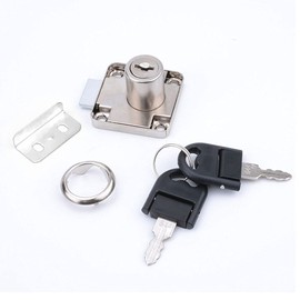 GZGXKJ 2 Set White Cabinet Drawer Lock,Drawer Lock Letter Box Lock Desktop Lock Door Lock for Wooden cabinets