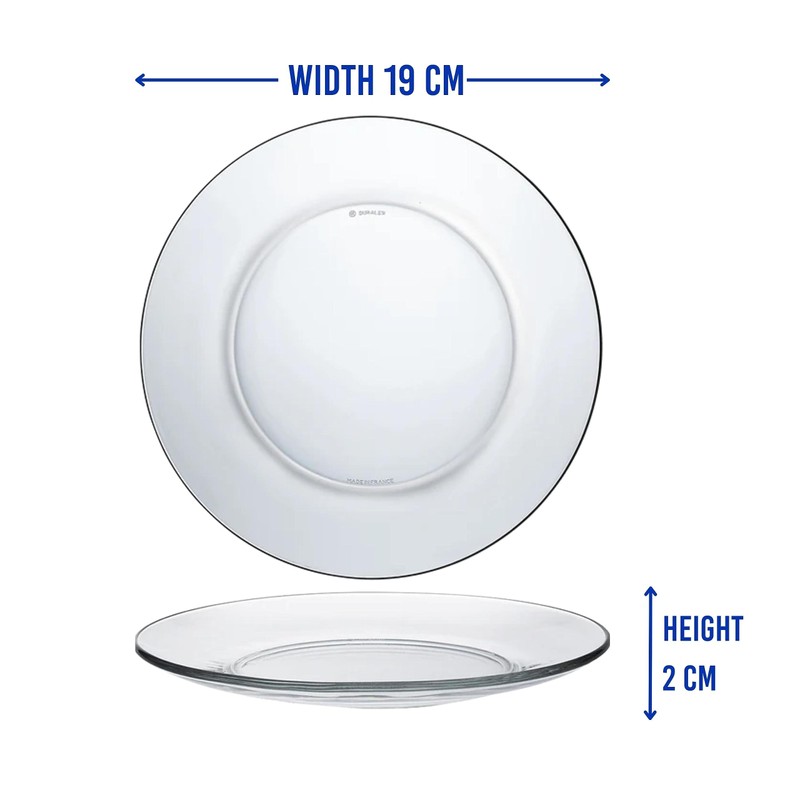 Duralex Made In France Lys 7 1/2 Inch Clear Dessert