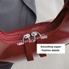 Women Underarm Bag Fashionable Glossy Surfaces PU Leather Shoulder Messenger