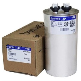 C370R / 97F9012-70 uF MFD x 370 VAC Industrial Replacement Capacitor Round Fits GE Genteq