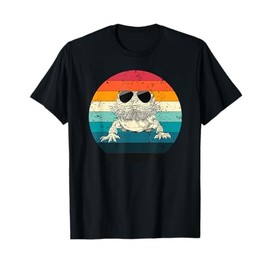 Retro Vintage Bearded Dragon Sunglasses Reptile Animal Lover T-Shirt