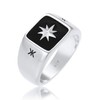 Kuzzoi 0601112320 Men's Signet Ring, Solid 11 mm Wide in