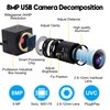 ALPCAM USB Camera 8MP Webcam Full HD 2448P Optics Zoom