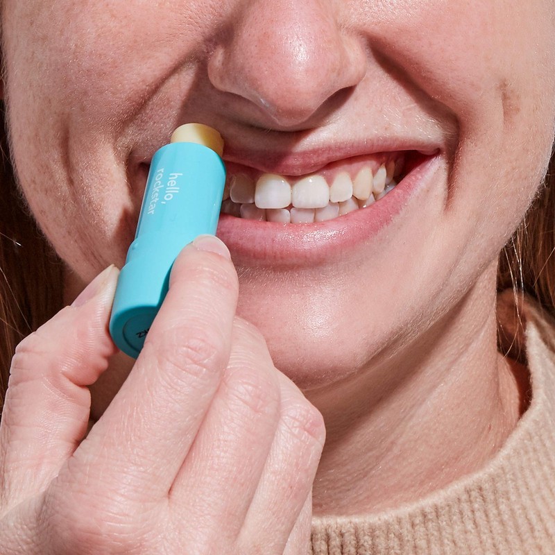 Hello Moisturizing Vegan Lip Balm, Sweet Mint, Beeswax & Petrolatum