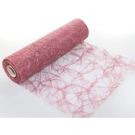 Sizoweb 3050 Table Runner in Various Colours, 30 cm Wide, 5 or 20 m Long, 20 m, Dusky Pink