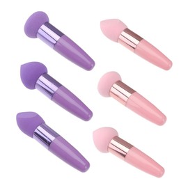 Vaguelly 2Sets Makeup Sponge Pens Portable Beauty Tools for Application Washable Sponges for Foundation Blush Highlighter Use