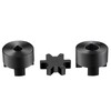 1/2" to 3/4" L075 Flexible 3-Piece L-Jaw Coupling Coupler Set