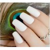 Unbranded Light Cream Matte Square Medium Press on Nails
