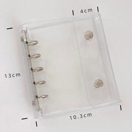 Sticker Notebook, Transparent, M5 Size, Removable, 10 Refills + 2 PP Sheets, Girls