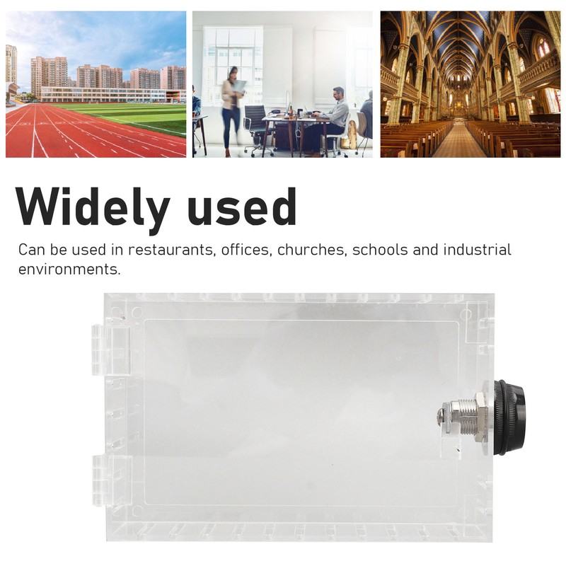 Thermostat Lock Box Universal Large Transparent Thermostat Protective Guard for