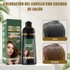 Shampoo para Canas 3 en 1, Shampoo Tinte Instantaneo Cubre