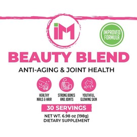 IM Beauty Blend | Collagen Powder with Hyaluronic Acid & B6 | Anti-Aging & Joint Health | Hair, Skin, & Nails | 30 servings Dietary Supplement