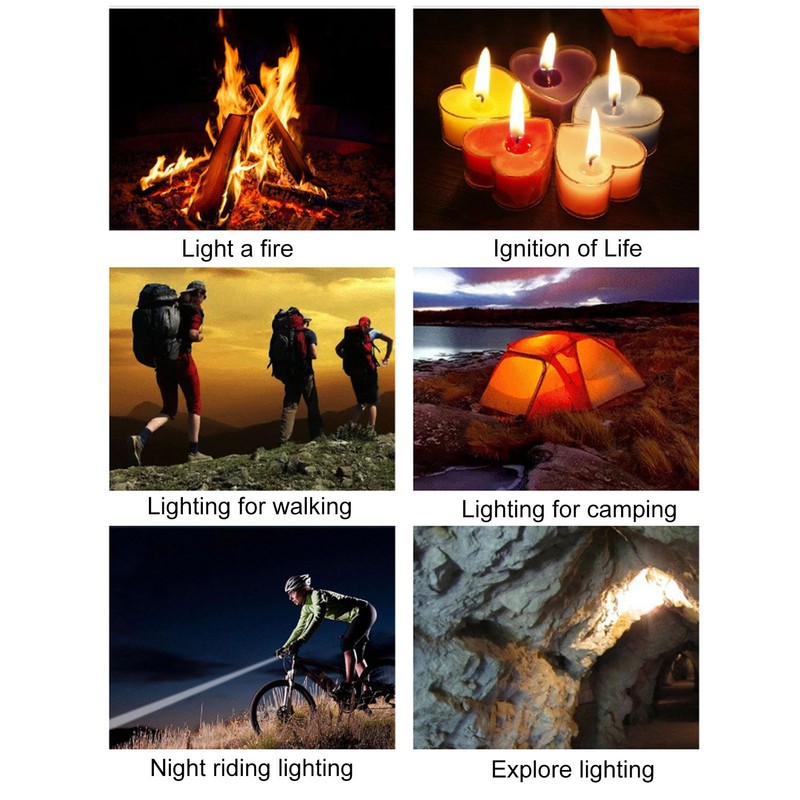 Outdoor Double Arc Electric Lighter Portable Waterproof Flashlight Lighter Charging