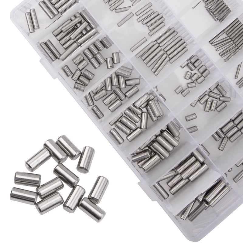 Rrina 360Pcs 304 Stainless Steel Dowel Pin Shelf Support Peg