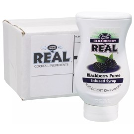 Reàl Infused Exotics Blackberry Syrup Mixology Minded 16.9 Fl Oz Perfect for Cocktails Baking Drinks