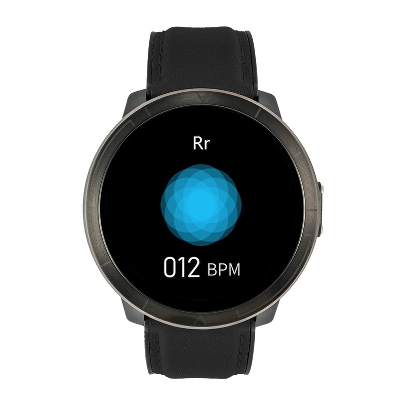 WATCHMARK Smartwatch WM18 Black Leather, Black, Casual