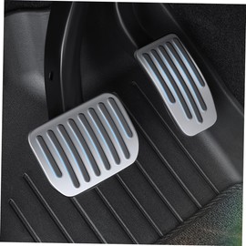 Alipis 2pcs Slip Car Brake Pedal Pads for Model Durable Foot Pedal Covers Easy Installation Enhanced Safety Fit for Seamless Integration