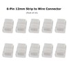 Biantie La 6 Pin 12mm LED Strip to Wire Connector