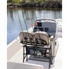 PLOZANO Boat Storage Bag with 3 Divisions, Adjustable Organizer, Mesh