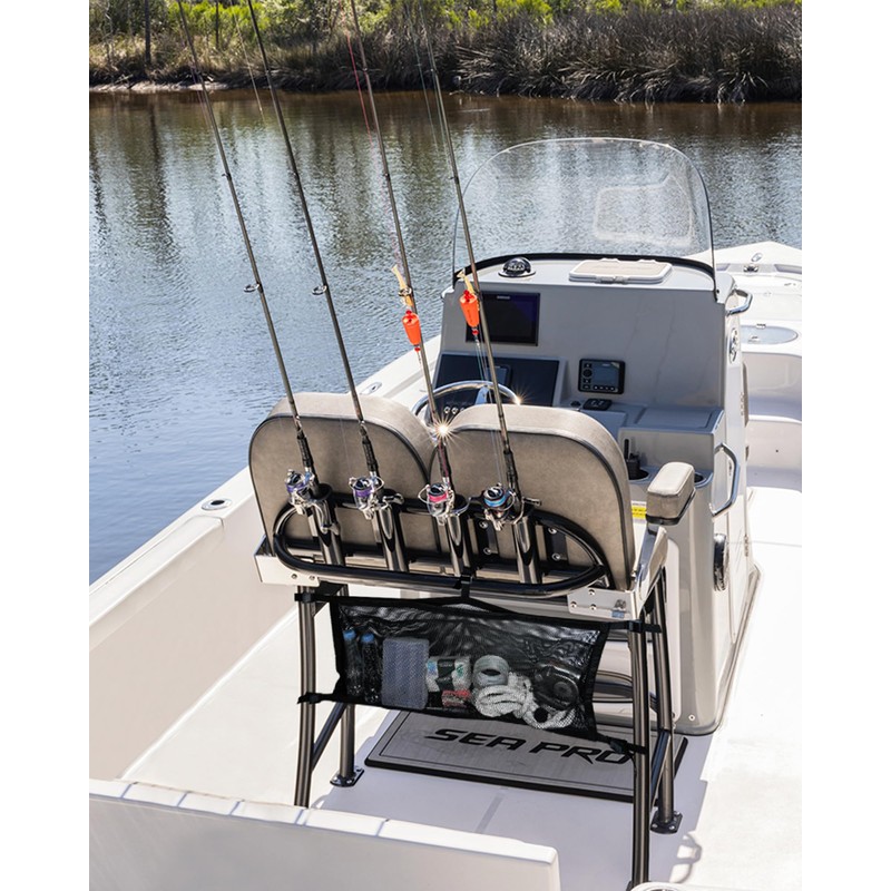 PLOZANO Boat Storage Bag with 3 Divisions, Adjustable Organizer, Mesh