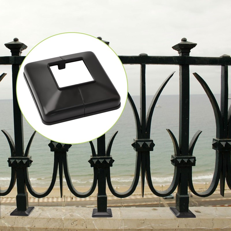 UFURMATE Post Base Cover, 6 Pack 50x50mm Plastic Post Base