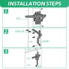 Wmebee Heavy Duty Self-Locking Gate Latch for Wooden Fence, Post