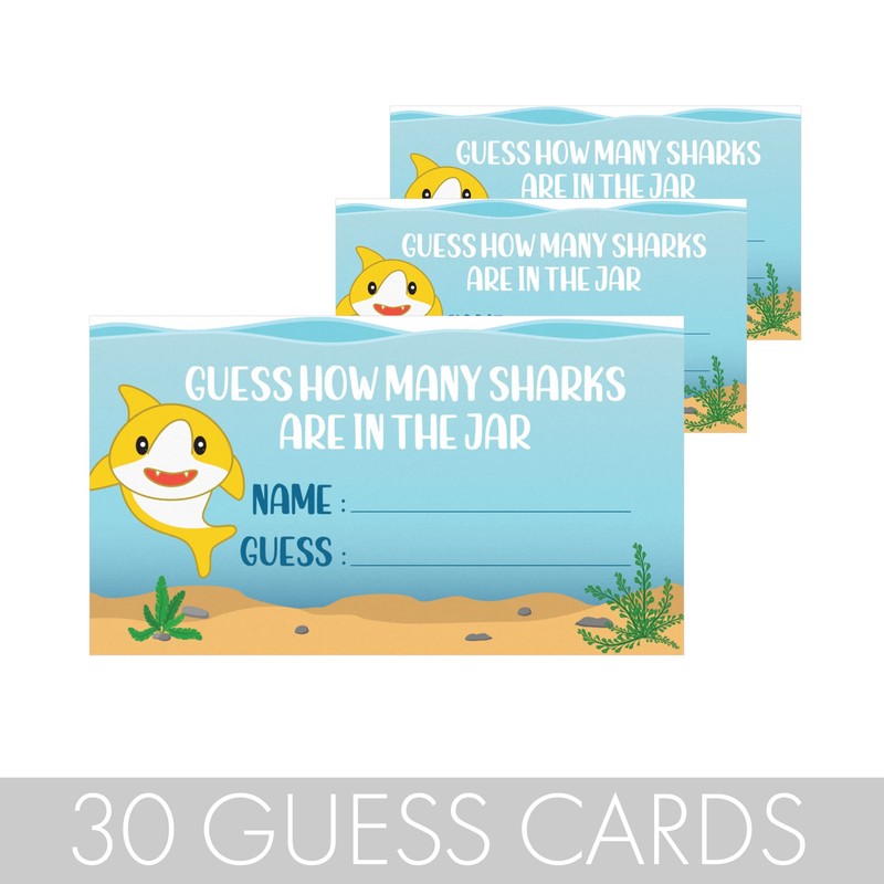 DISTINCTIVS How Many Candy Sharks Party Game (Extra Cards)