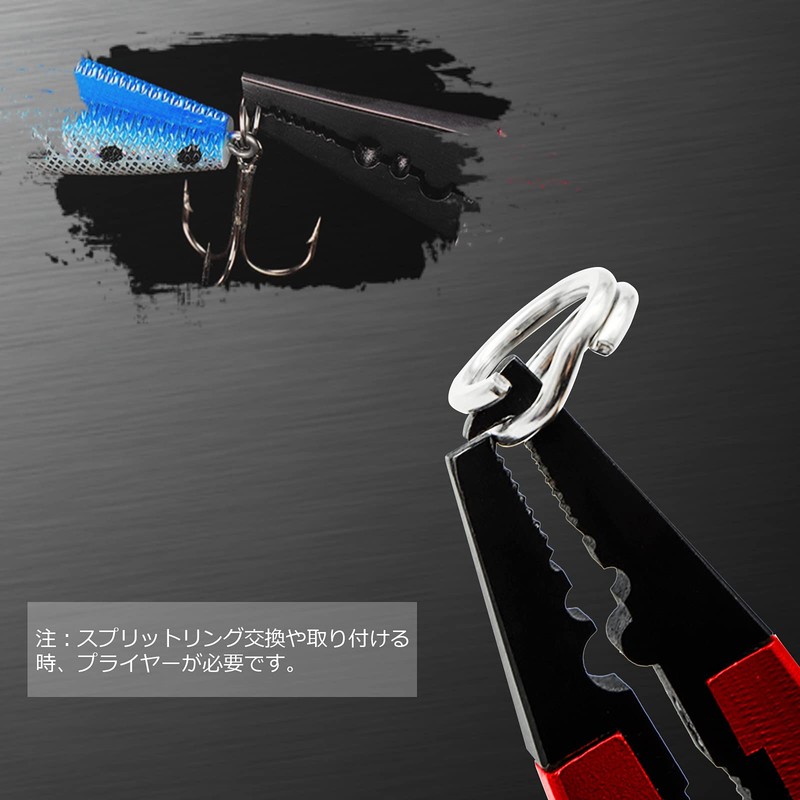 QISHUO Stainless Steel Lures Fishing Split Ring for Jigging Lure