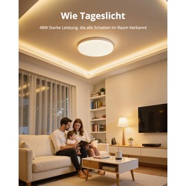 Yafido LED Ceiling Light Ultra Slim 48W UFO LED Panel LED Ceiling Light