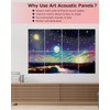8 pack Art Acoustic Panels with Self-Adhesive,48 x 32Inches Acoustic