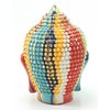 6.5"(H) Colorful Buddha Under The Rainbow Shakyamuni Meditating Buddha Head