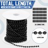 Yaocom 50ft 4.5mm Ball Beaded Chain with 50 Connectors for