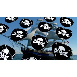 Dondor Pirate Eye Patches, Pirate Party Eye Patches (12 Pack)