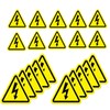 BOBOZHONG Safe Warning Sticker,20 Pcs 5cm/10cm Electrical Hazard Stickers Triangle