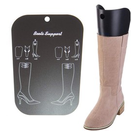 2 Pairs Boot Shaper Reusable Boot Shaper Form Inserts Boots Tall Support Black Plastic Inserts Pads Knee High Shoes Thigh Boot Holder Hanger for Men or Women (14inch/36cm)