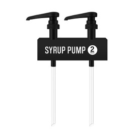 2-Pack Black Plastic Bottle Syrup Pumps – Fits 750ml / 25.4 oz Bottles – Compatible with Torani & More – IMPORTANT: Will Not Fit Glass Bottles – Coffee Syrup Dispenser