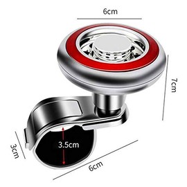 MACHSWON Car Handle Spinner Steering Wheel Knob Universal Metal Steering Wheel Assistive Ball Premium Quality Power Handles(Blue)