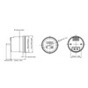 Digital Battery Indicator Hour Meter Multifunctional Gauge IP65 Waterproof for