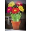 Stickers4 Gerberas in a Pot Static Cling Window Sticker -
