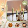XINAOBAOLUO 6.5 inch Green Flameless Candle with String Light Window